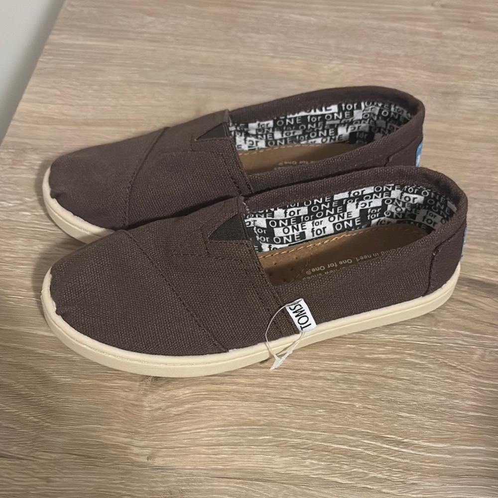 TOMS Kids Brown Slip-On Shoes